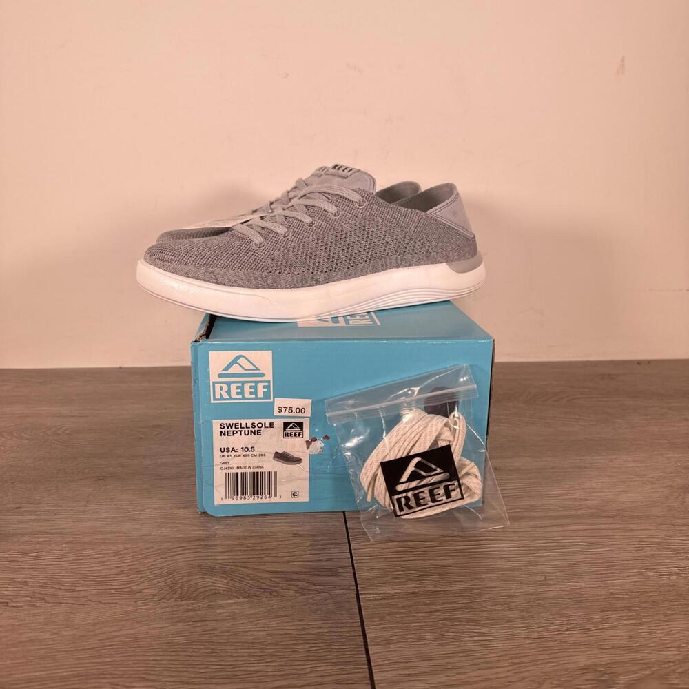Reef Men’s Size 10.5 Swellsole Neptune Grey Slip In Shoes